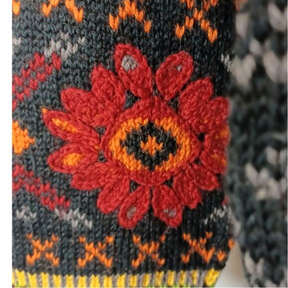 Vintage Wool Scandinavian Cardigan Sweater Women's size Large - Picture 6 of 8